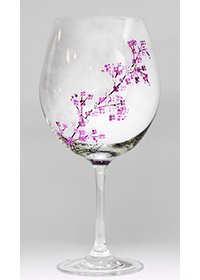 Crystal Burgundy-Cherry Blossom
